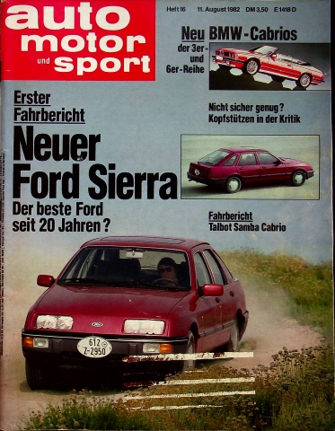 Deckblatt Auto Motor und Sport (16/1982)